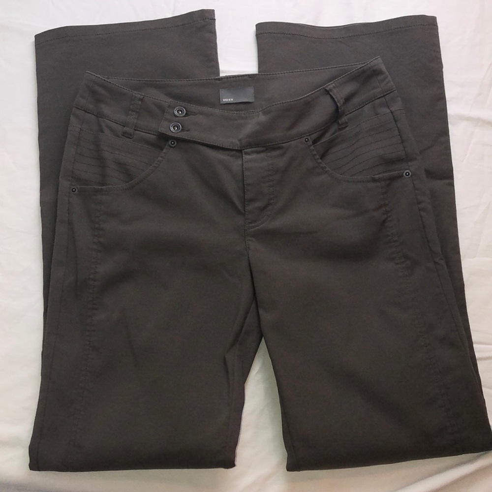 Mexx bootcut pants, size 10, khaki green